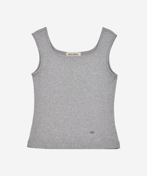 SQUARE NECK SLEEVELESS GREY