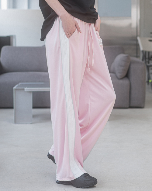 LACE MESH PANTS(PINK)