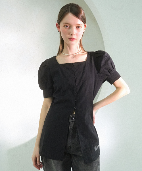 Jein Puff Long Blouse - 2COL