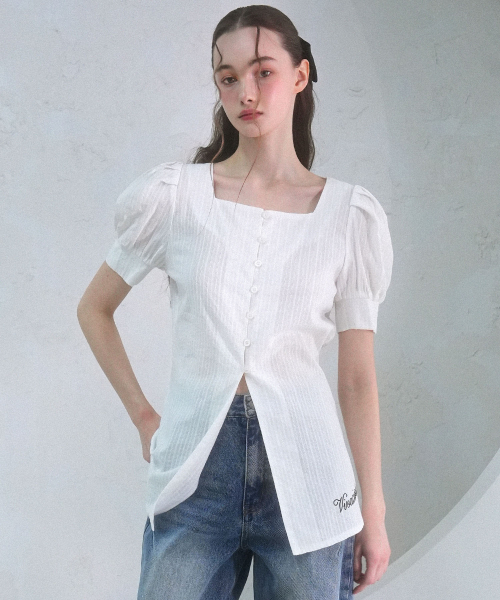 Jein Puff Long Blouse - 2COL
