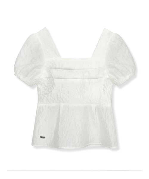 Snow Oganza Smoking Blouse WHITE
