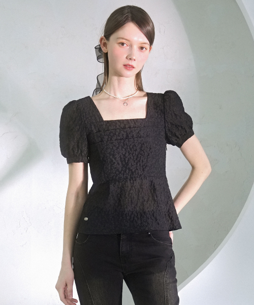 Snow Oganza Smoking Blouse WHITE