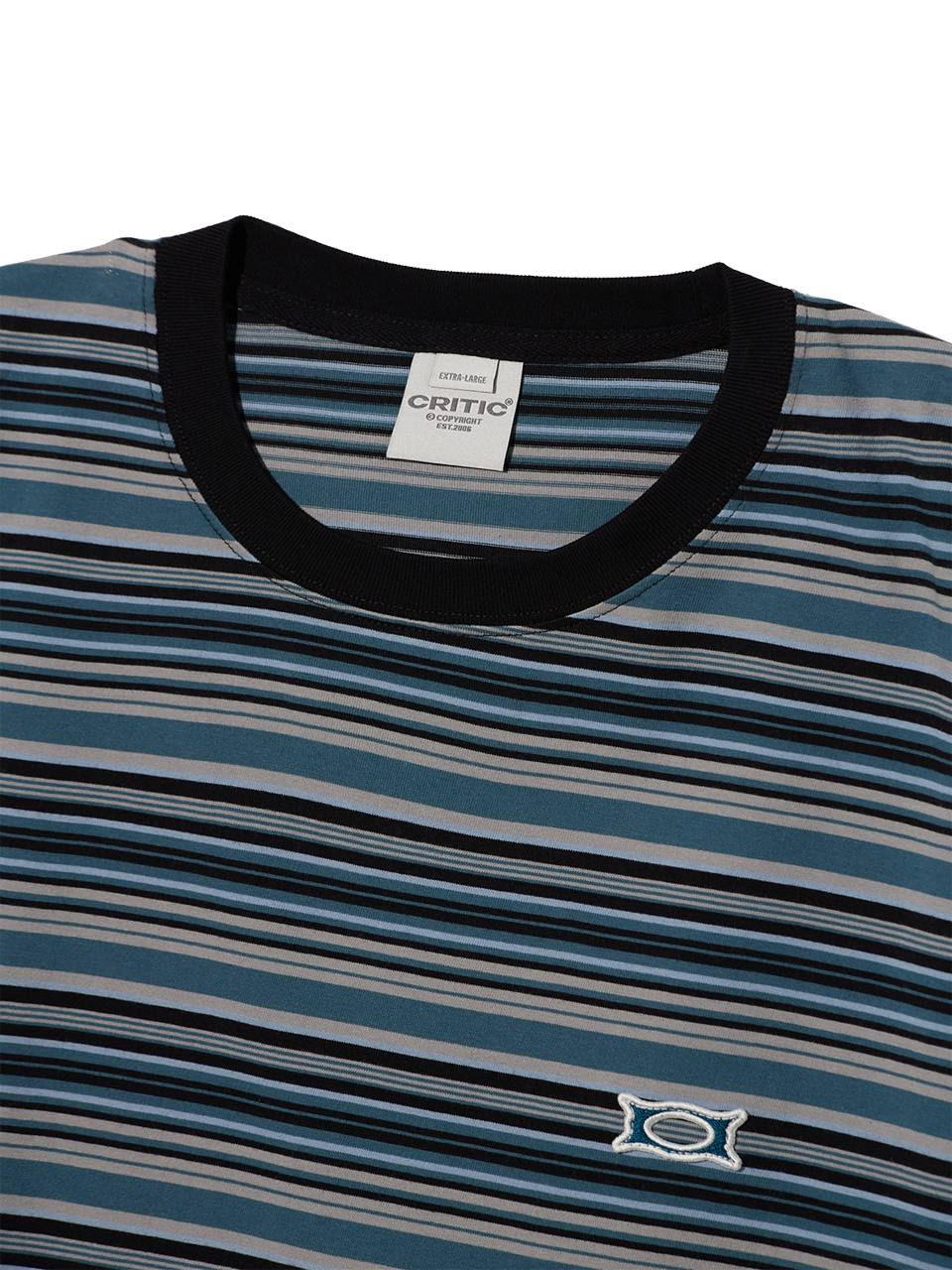 【CRITIC】TWIST WORMHOLE LOGO T-SHIRTS MUSINSA | CRITIC WORMHOLE LOGO STRIPE T-SHIRTS BLUE
