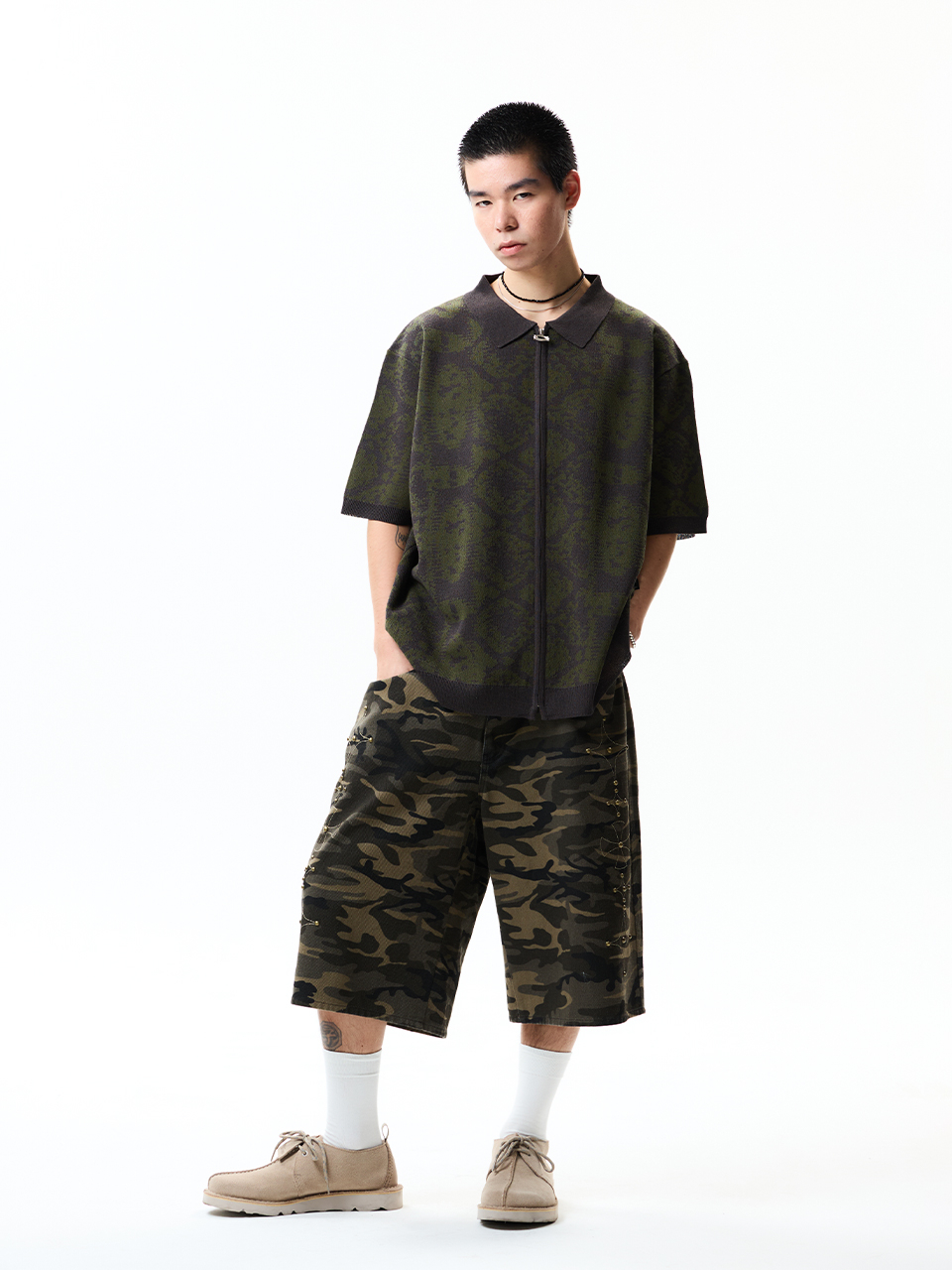 【CRITIC】GOTHIC TWILL BERMUDA PANTS MUSINSA | CRITIC GOTHIC TWILL BERMUDA PANTS CAMO