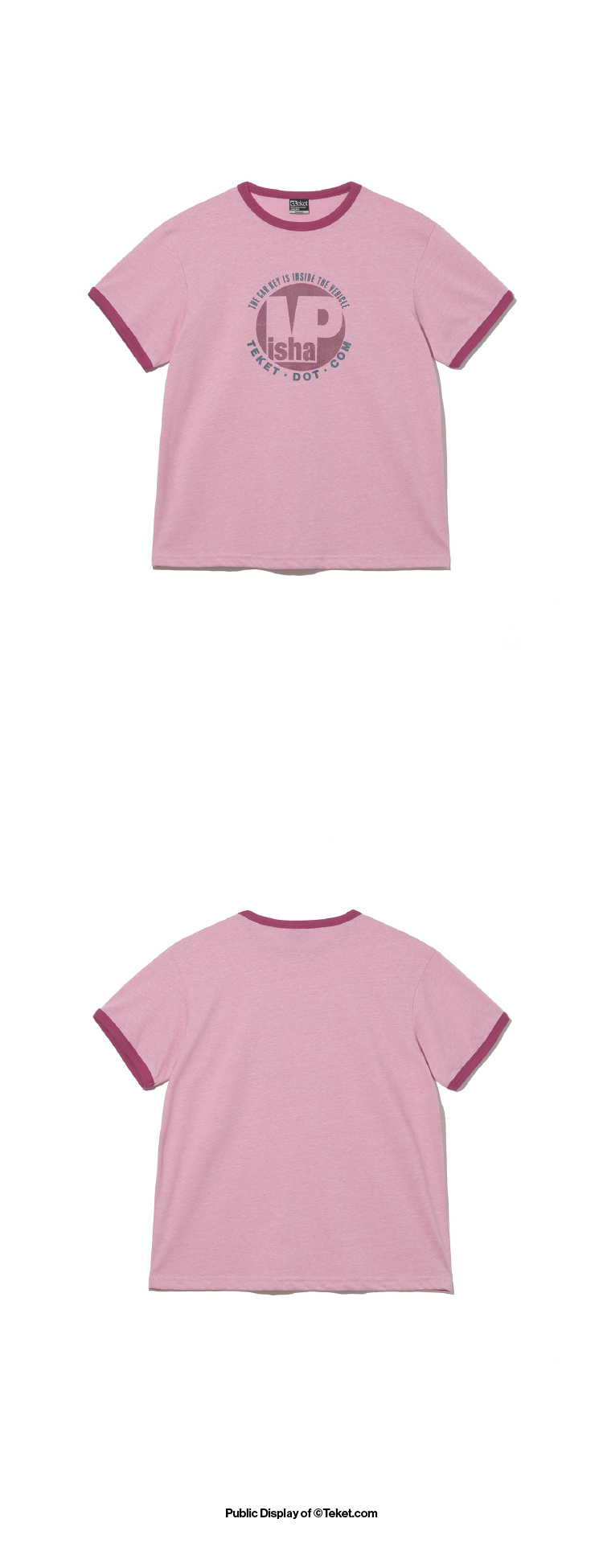 [teket] / ☆ 25SS Forget Ringer Tee / Pink Forget Ringer Tee Pink - teket