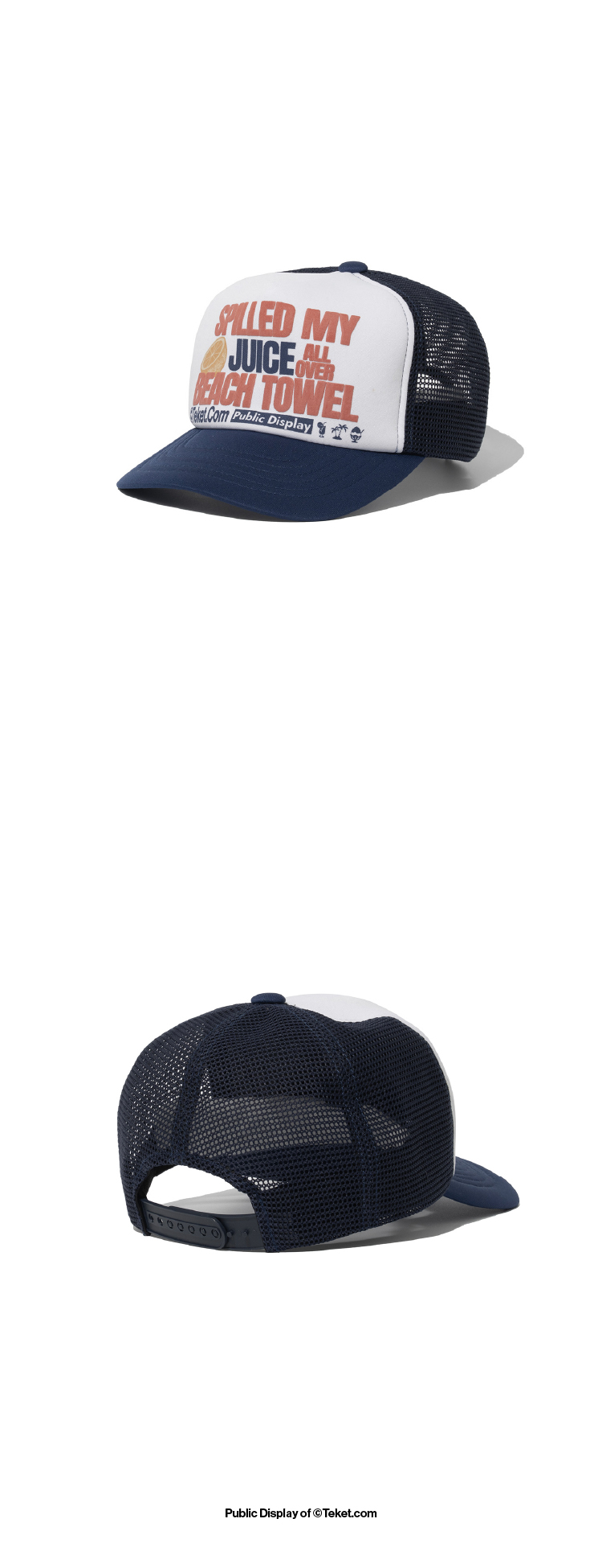 [teket] Be Careful Trucker Cap ★大人気★ teket] / ☆ 25SS Be Careful Trucker Cap / Navy