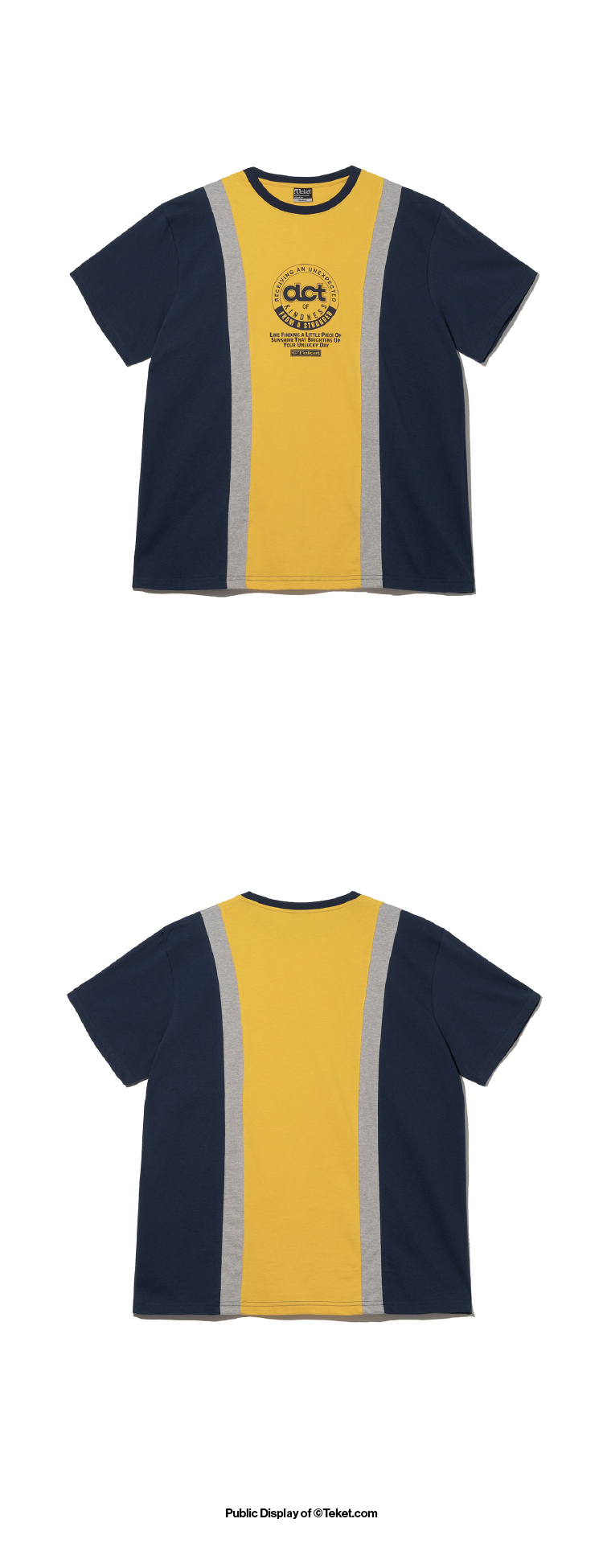[Teket] Good Deed Cutting Line Tee /追跡付 테켓(TEKET) Good Deed Cutting Line Tee Navy - 사이즈 & 후기