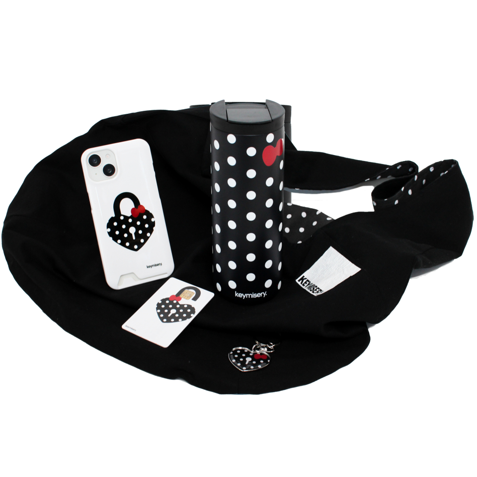トートバッグ [KEYMISERY] Reversible Dot Tote Bag MUSINSA | KEYMISERY Reversible Dot Tote Bag (Black)