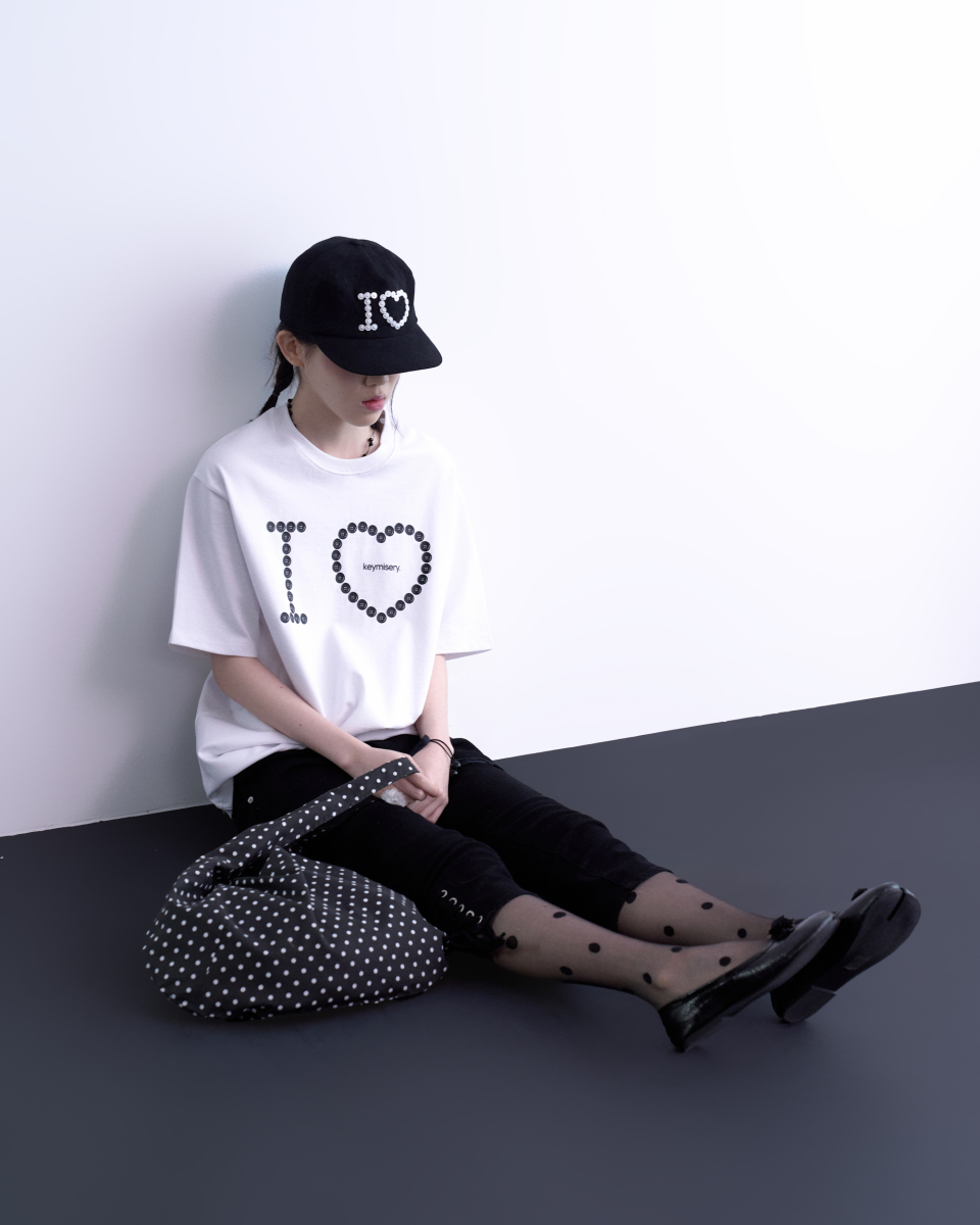 トートバッグ [KEYMISERY] Reversible Dot Tote Bag Reversible Dot Tote Bag (Black) - keymisery