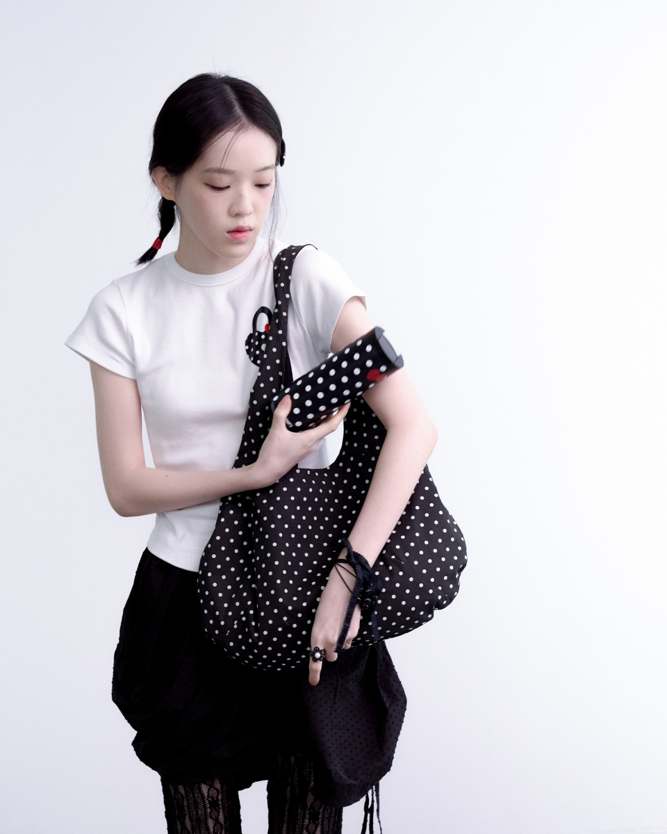 トートバッグ [KEYMISERY] Reversible Dot Tote Bag Reversible Dot Tote Bag (Black) - keymisery