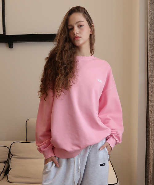 Small Logo Pigment Sweatshirt розовый