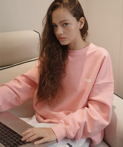 Small Logo Pigment Sweatshirt розовый
