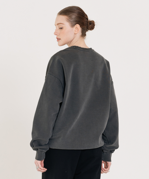 Small Logo Pigment Sweatshirt черный