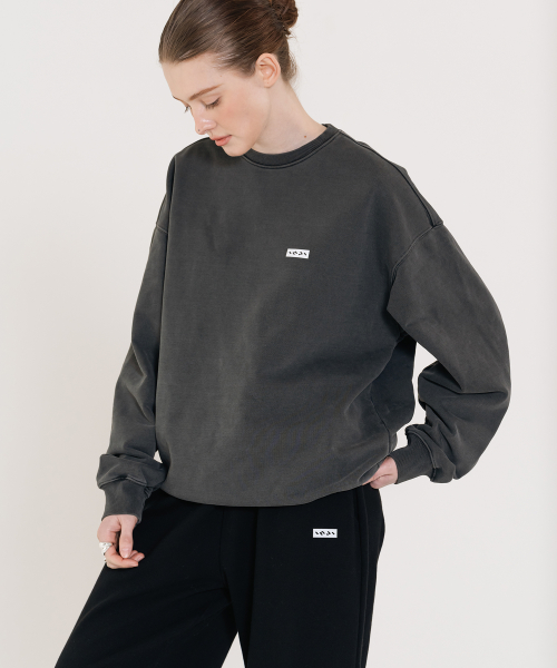 Small Logo Pigment Sweatshirt черный