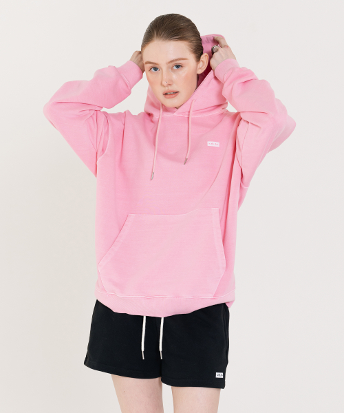 Small Logo Pigment Hoodie розовый