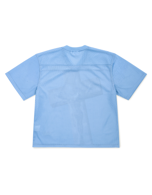 Cross Mesh Football Jersey - Blue