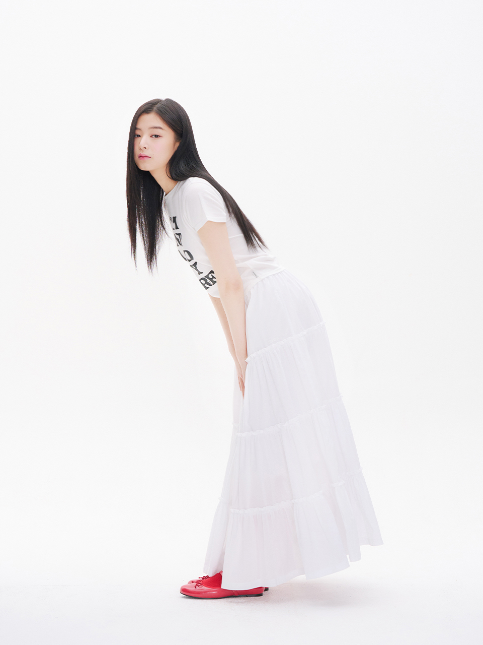 [YOUHEE] FRILL DETAILED MAXI SKIRT /追跡付 MUSINSA | YOUHEE FRILL DETAILED MAXI SKIRT WHITE