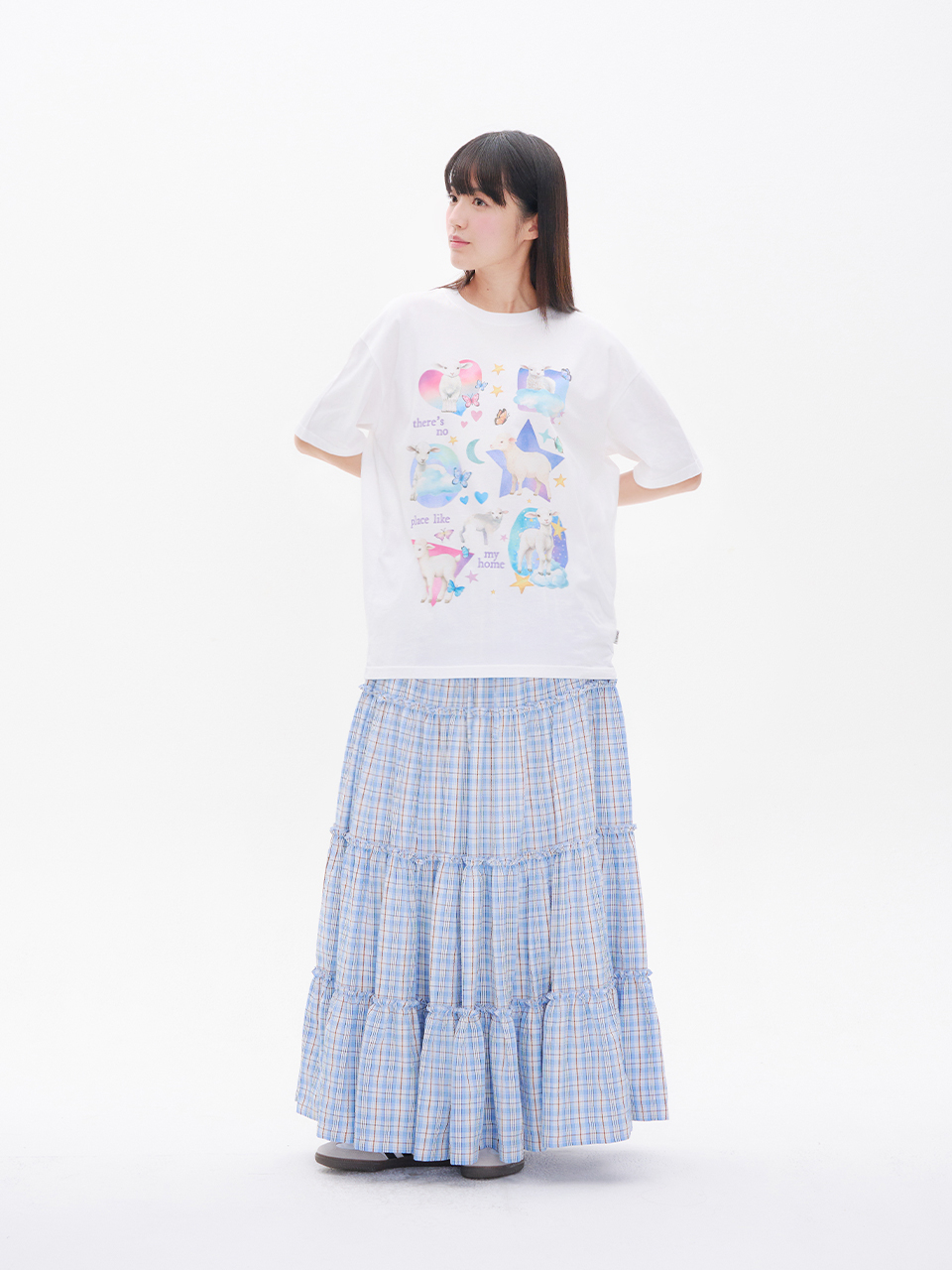 スカート [YOUHEE] FRILL DETAILED MAXI SKIRT BLUE MUSINSA | YOUHEE FRILL DETAILED MAXI SKIRT BLUE