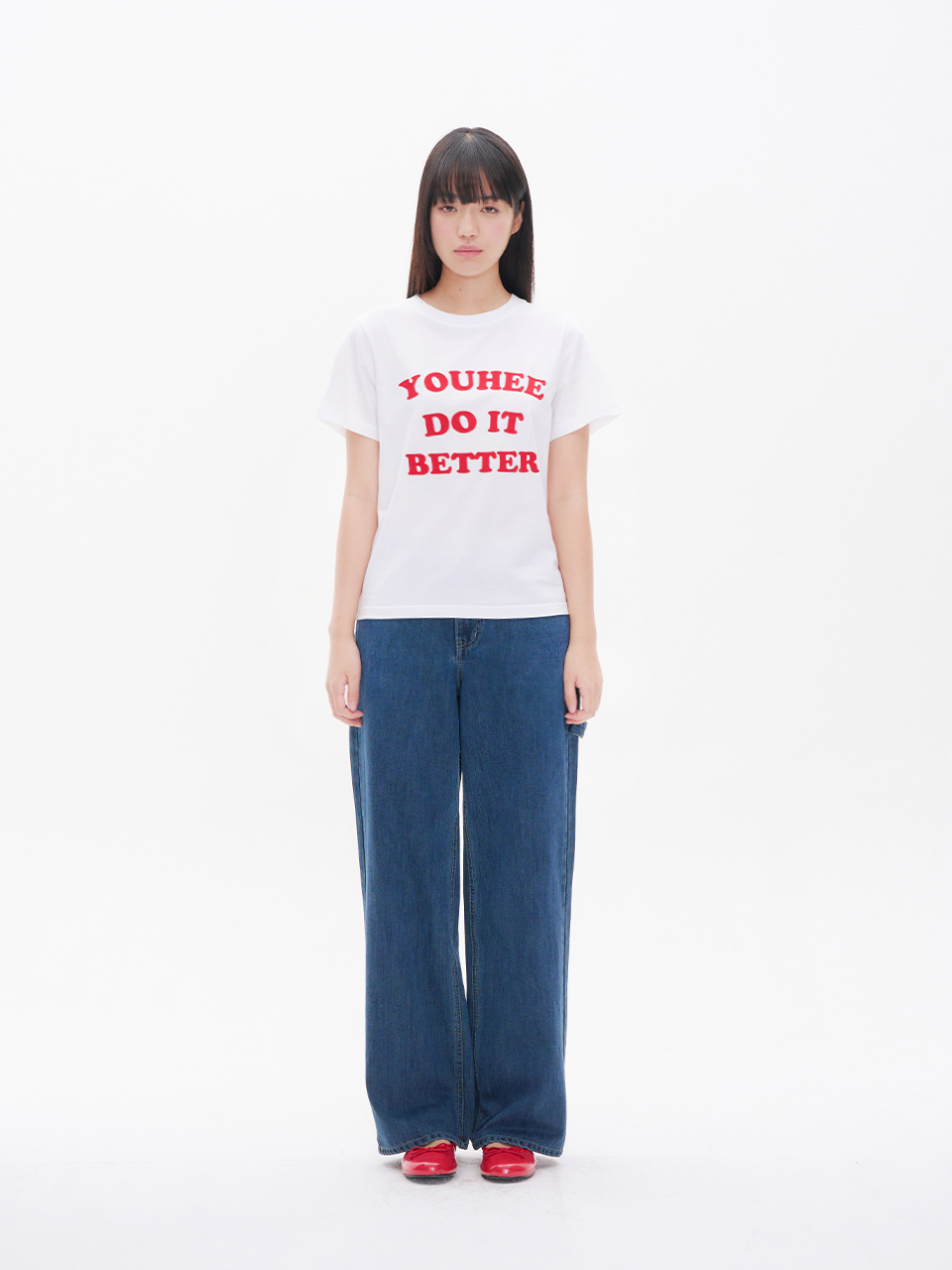 MUSINSA公式 | YOUHEE DO IT BETTER GRAPHIC T-SHIRT WHITE