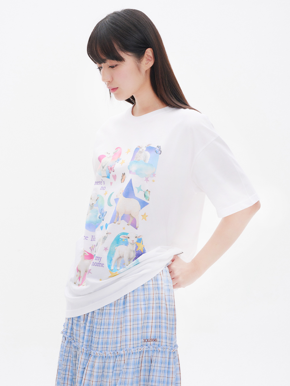 韓国 人気[YOUHEE] CLOUD SHEEP GRAPHIC T-SHIRT Tシャツ MUSINSA公式 | YOUHEE CLOUD SHEEP GRAPHIC T-SHIRT WHITE