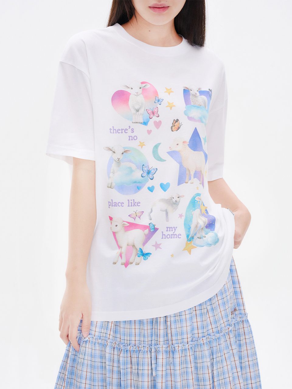韓国 人気[YOUHEE] CLOUD SHEEP GRAPHIC T-SHIRT Tシャツ MUSINSA公式 | YOUHEE CLOUD SHEEP GRAPHIC T-SHIRT WHITE