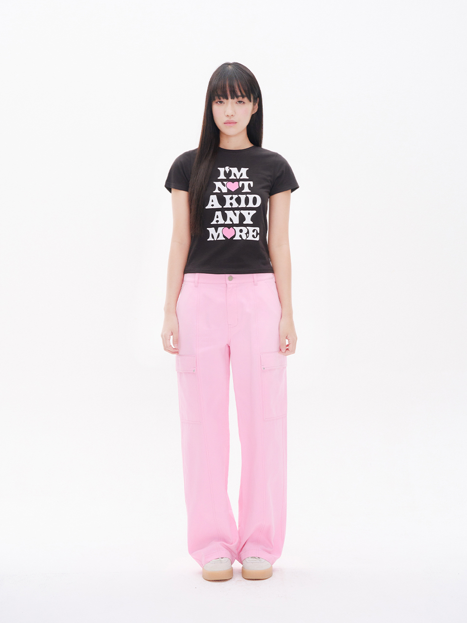MUSINSA | YOUHEE NOT A KID GRAPHIC T-SHIRT BLACK