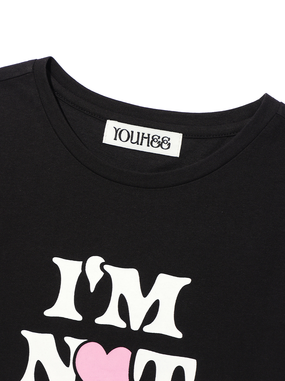 MUSINSA | YOUHEE NOT A KID GRAPHIC T-SHIRT BLACK