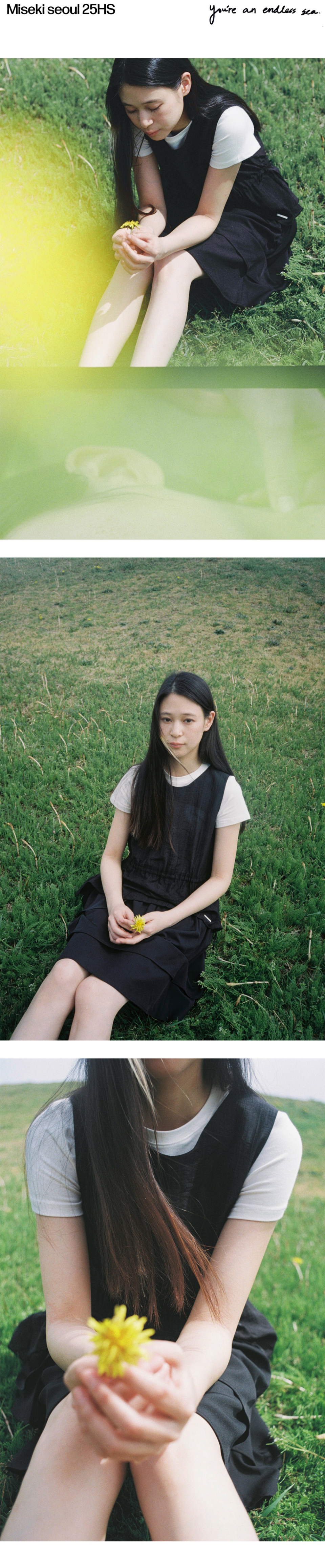 Sheer layered sleeveless vest BLACK 상세 이미지 1