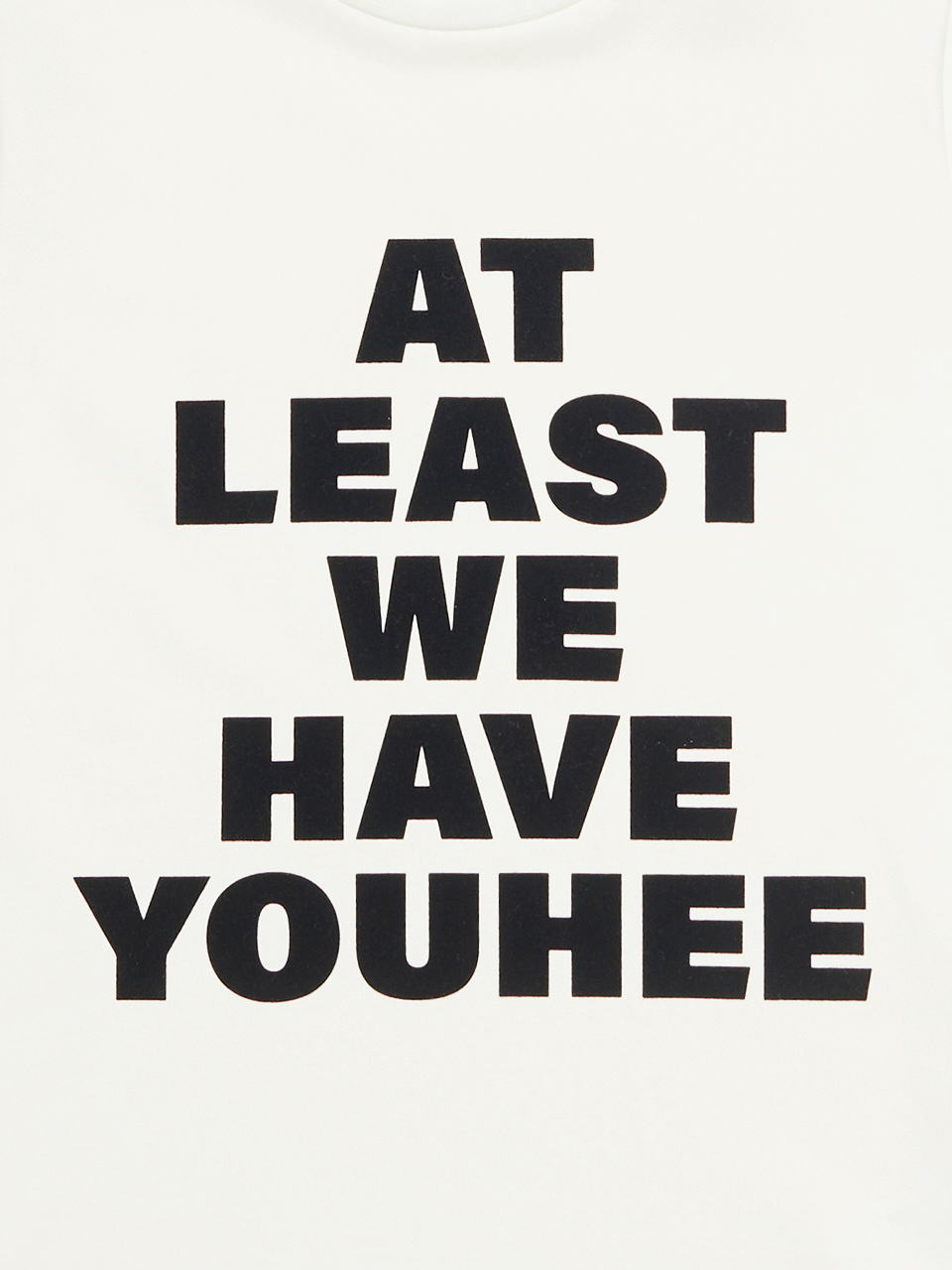 MUSINSA公式 | YOUHEE LETTERING T-SHIRT WHITE