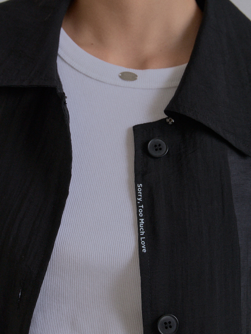 New Spring See-Through Trench Coat_Black