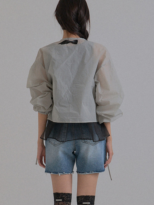 Cotton Candy Wind Sheer Jacket_Gray