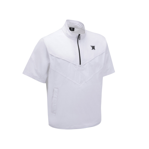 MEN SM SHORT SLEEVE ANORAK JACKET_WH