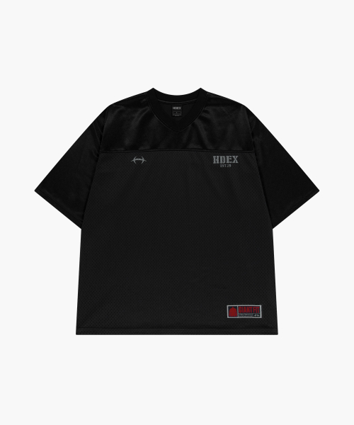ядро регби оверфит короткий рукав (Black)
