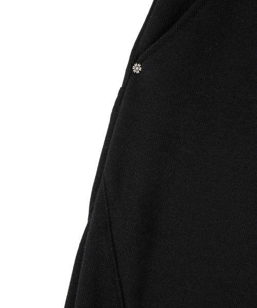 DD structure balloon sweat pants (BLACK)