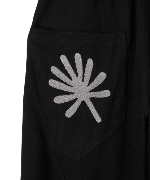 DD structure balloon sweat pants (BLACK)