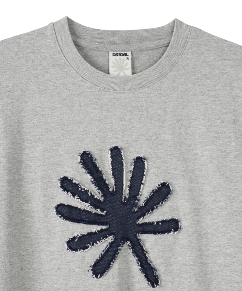 DD symbol applique tee (GREY)