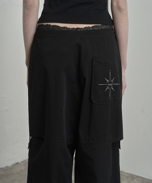 Organic Slit String брюки (black)