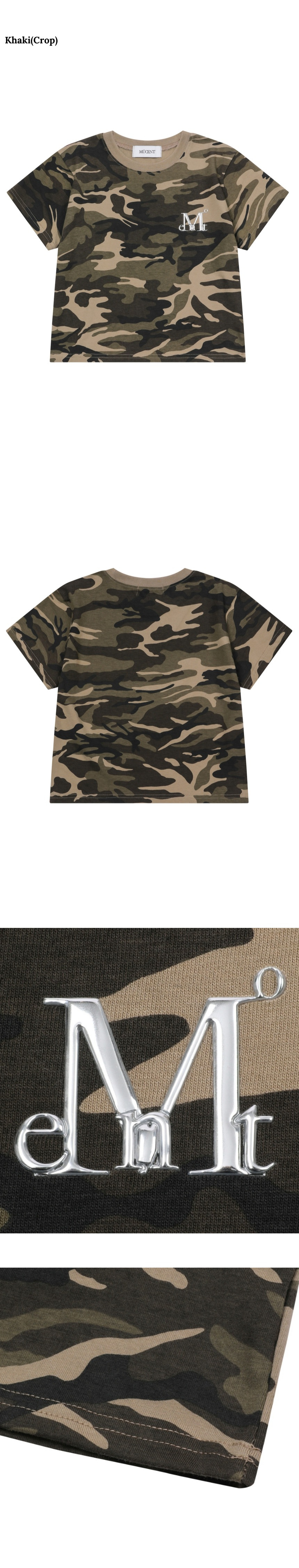 ◆MUCENT◆ Tenver l Logo Camo Short Sleeve Tee Unisex P0 MUSINSA | MUCENT Tenber Metal Logo Camo Short Sleeve Tee Unisex