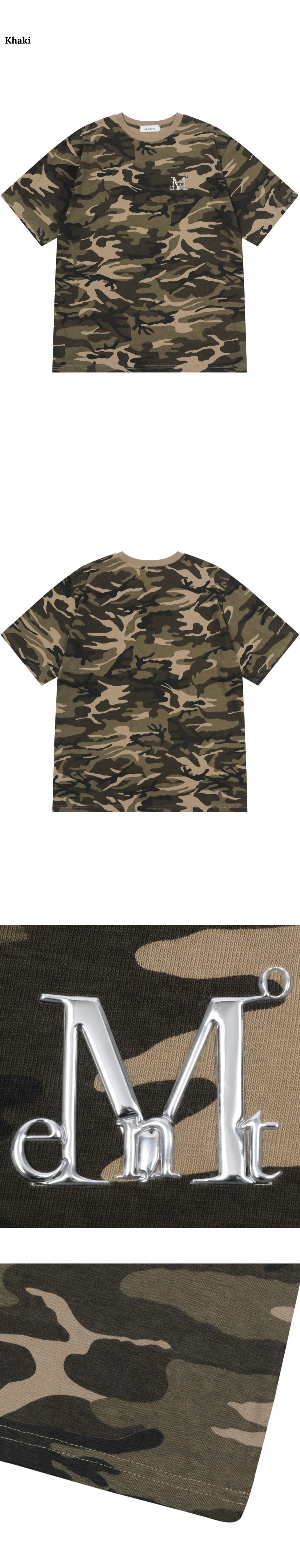 MUSINSA | MUCENT Tenber Metal Logo Camo Short Sleeve Tee Unisex