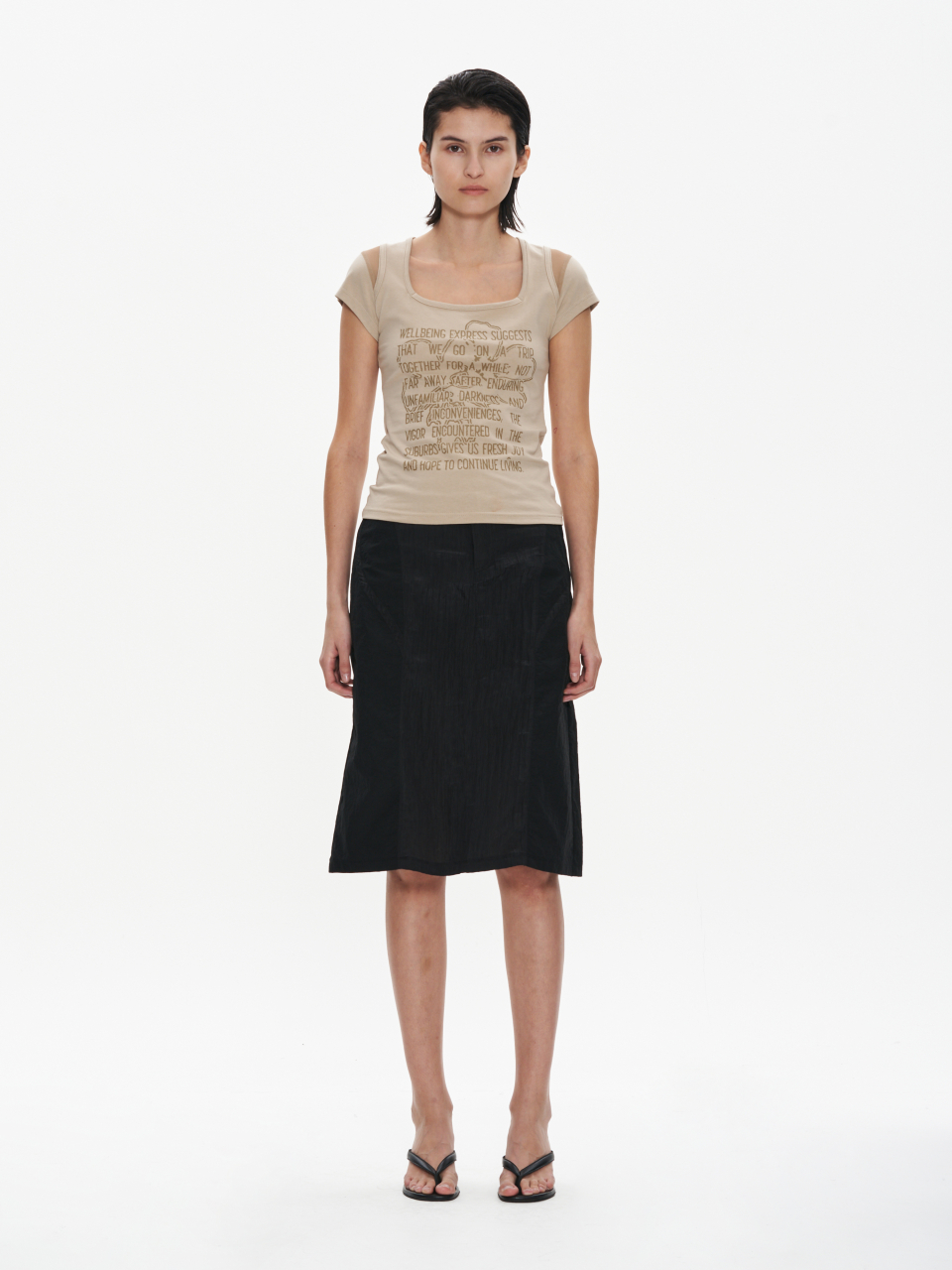 【WELLBEING EXPRESS】 Mesh Point Half Sleeve / 追跡付 MUSINSA公式 | WELLBEING EXPRESS Mesh Point Half Sleeve Dove