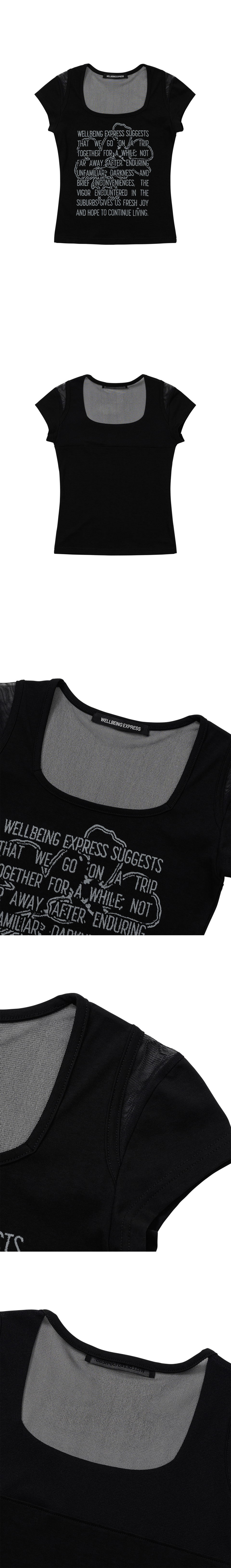 ウォニョン着用[WELLBEING EXPRESS] MESH POINT HALF SLEEVE MUSINSA | WELLBEING EXPRESS Mesh Point Half Sleeve Black