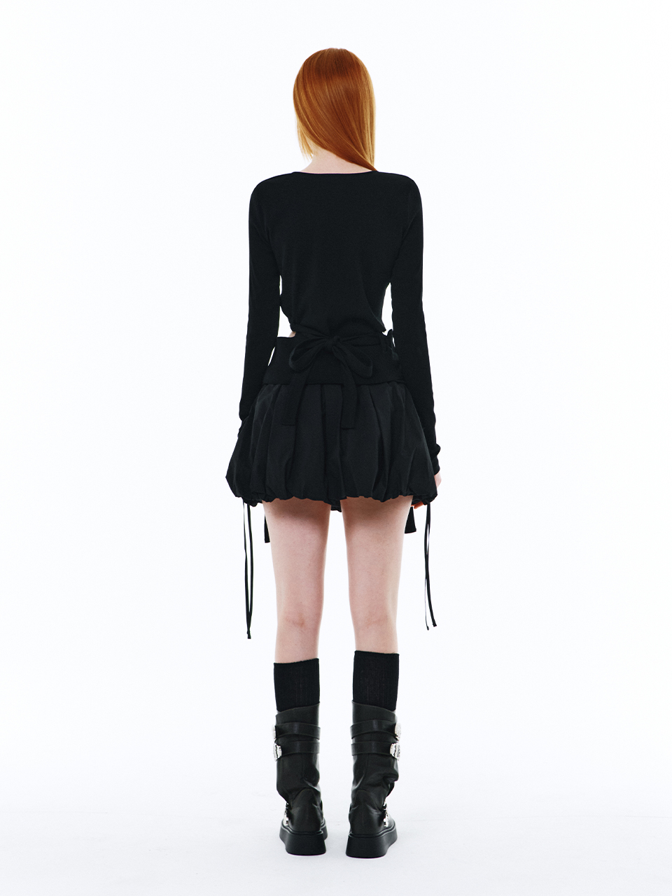 ★ Leey★ BALLOON RIBBON SHORT SKIRT BLACK P0000EMJ MUSINSA | L.E.E.Y BALLOON RIBBON SHORT SKIRT BLACK