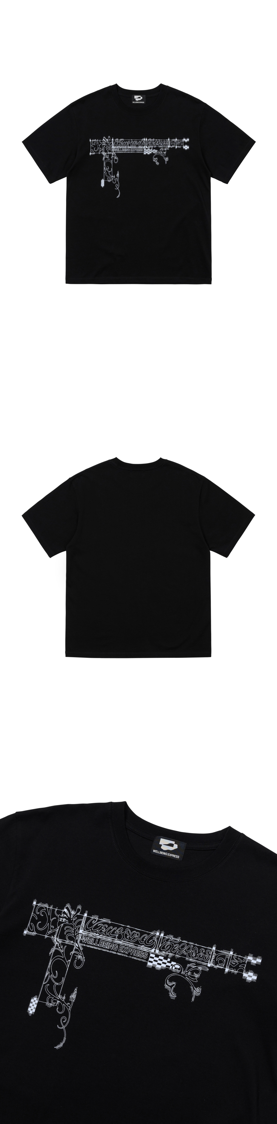 【WELLBEING EXPRESS】 Oversized Hybrid Tattoo Half Sleeve MUSINSA | WELLBEING EXPRESS Oversized Hybrid Tattoo Half