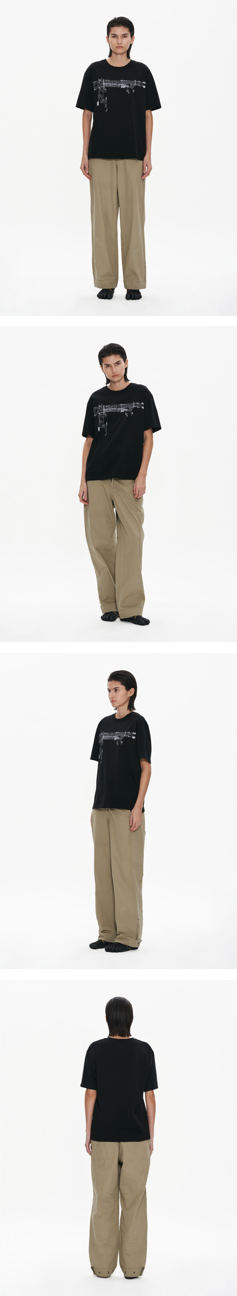 【WELLBEING EXPRESS】 Oversized Hybrid Tattoo Half Sleeve MUSINSA | WELLBEING EXPRESS Oversized Hybrid Tattoo Half