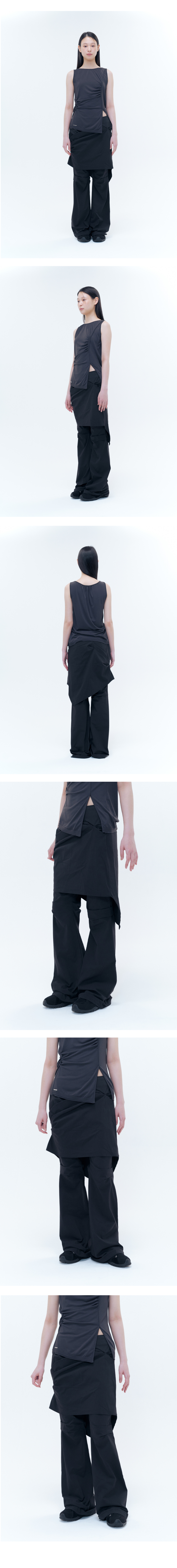 MUSINSA公式 | MISEKI SEOUL Draped chiton midi skirt pants
