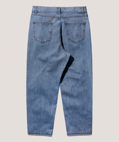 Джинсы tapered с варкой mid blue OZLP4701