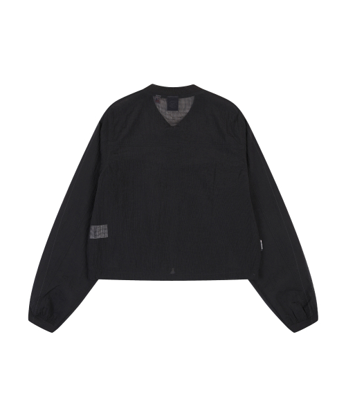 W BLOUSON MESH JUMPER (BLACK)