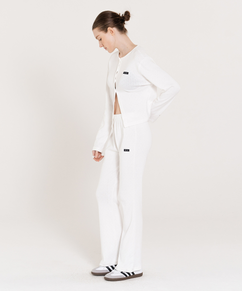 Small Logo Punching Sweatpants белая