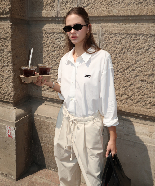 Брюки Strap Pintuck Sensual Pants Ivory