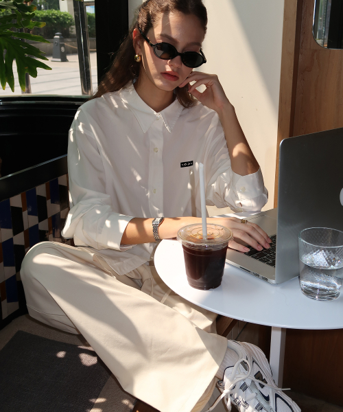 Брюки Strap Pintuck Sensual Pants Ivory